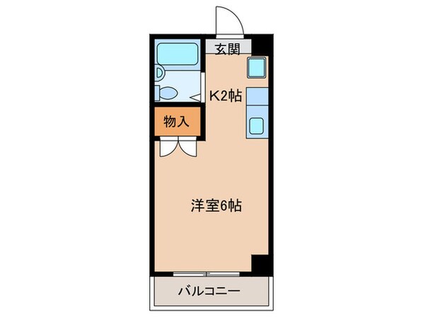 大橋中央ビルの物件間取画像